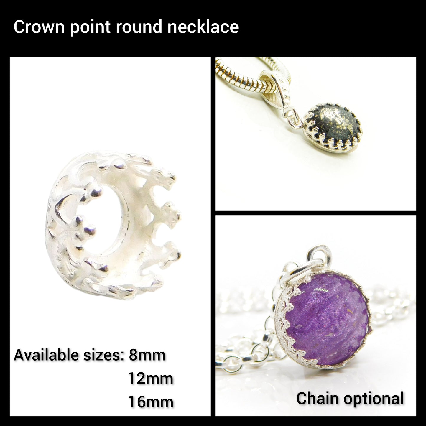925 Sterling Silver Cremation Ashes and/or Hair Memorial Necklaces