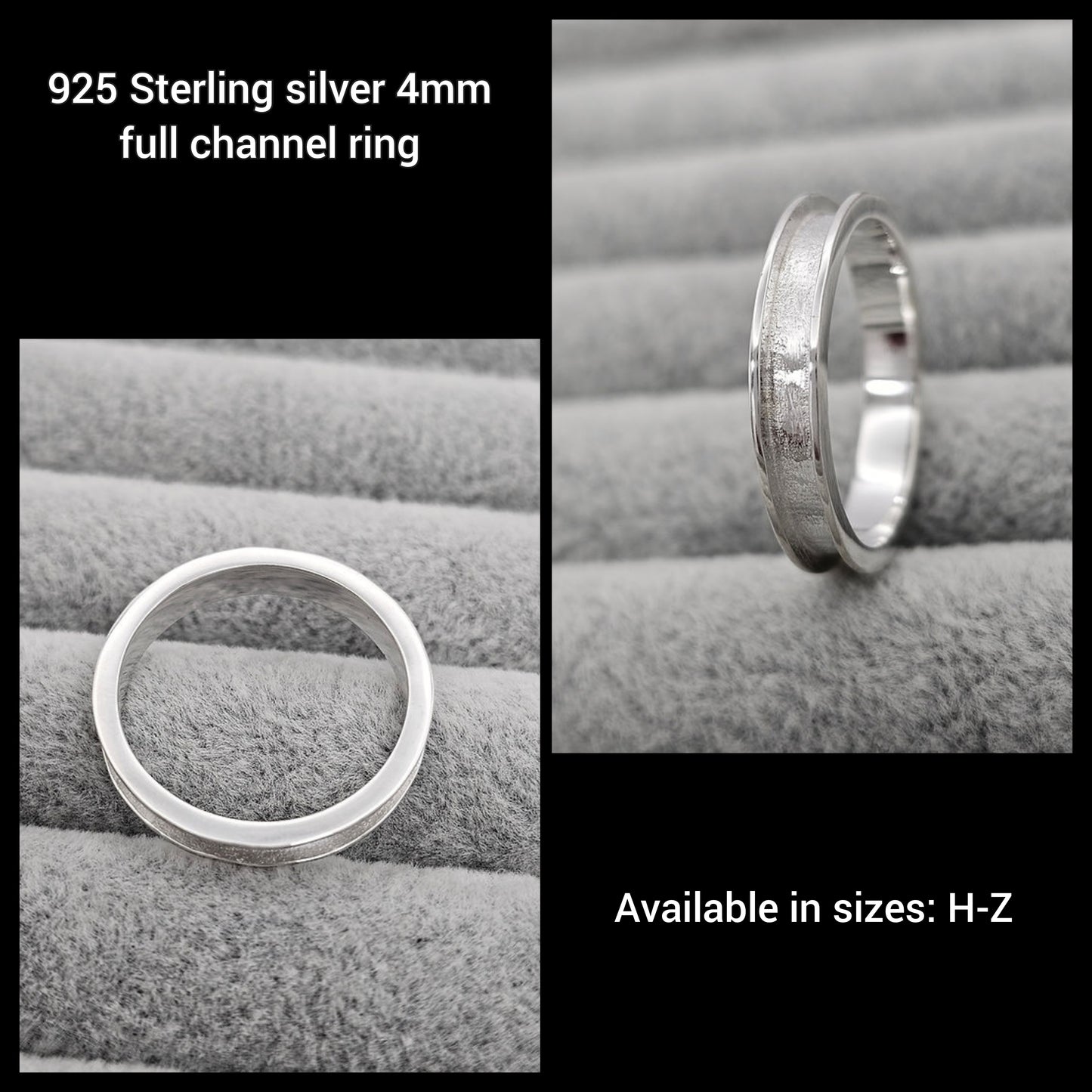 925 Sterling Silver Breastmilk and/or hair Ring Collection