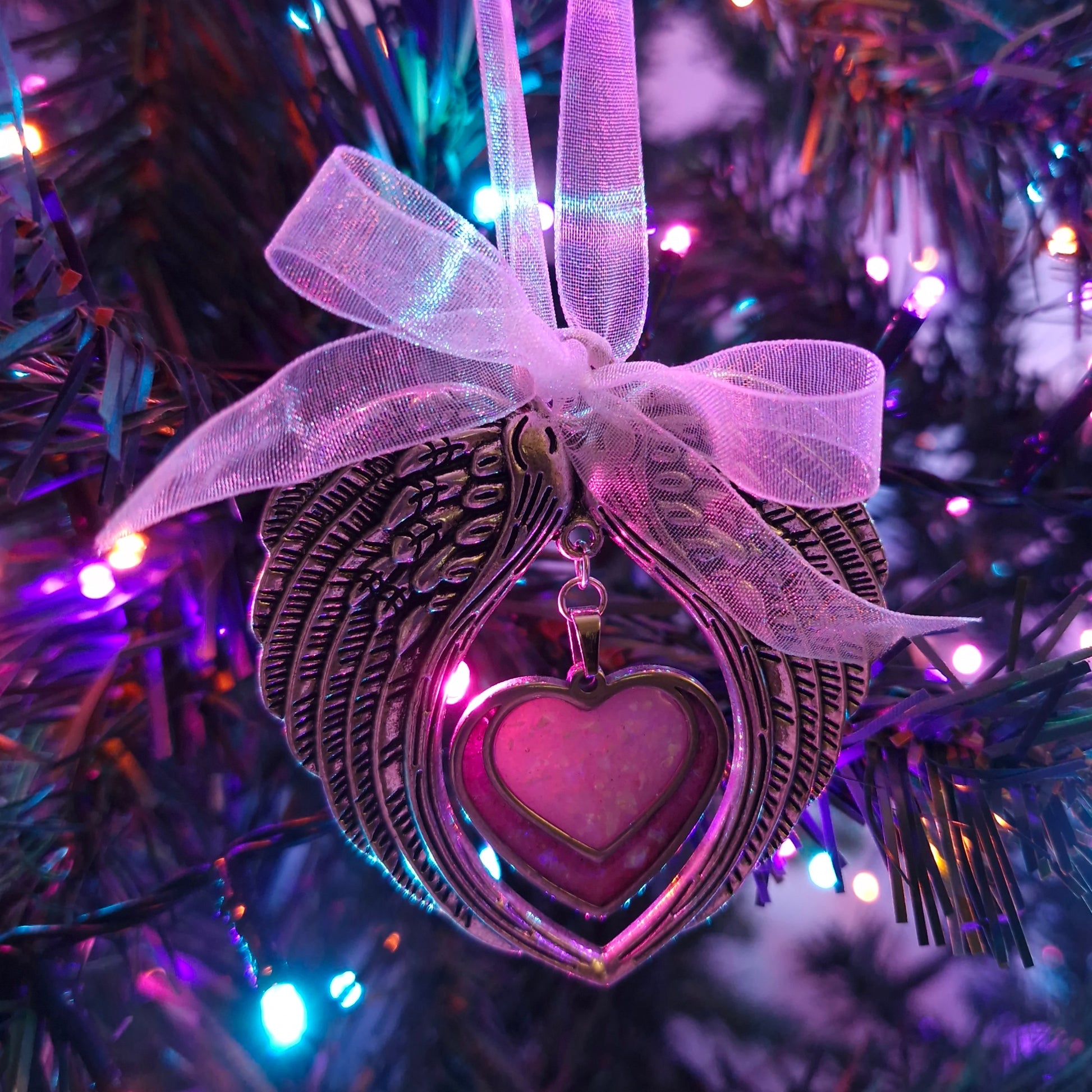 Cremation ashes hanging ornament