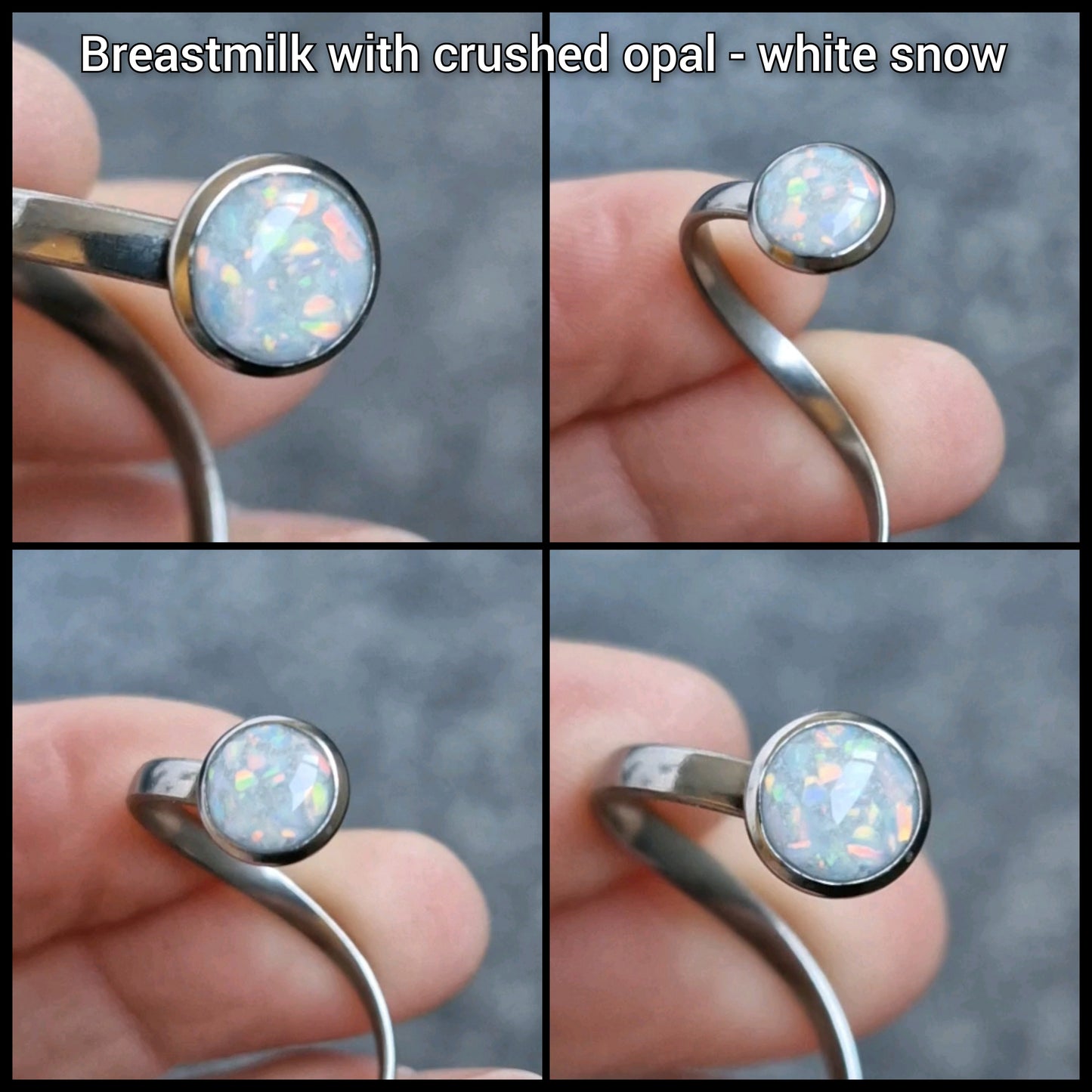 925 Sterling Silver Breastmilk and/or Lock of Hair Necklaces