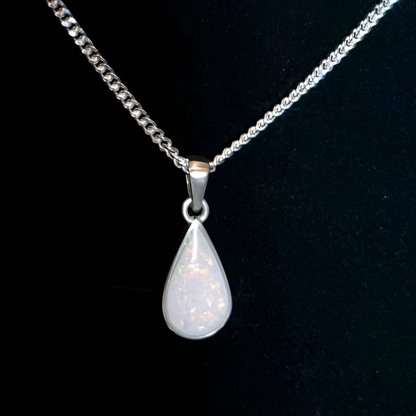 925 Sterling Silver Breastmilk and/or Lock of Hair Necklaces