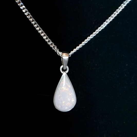 925 Sterling Silver Breastmilk and/or Lock of Hair Necklaces