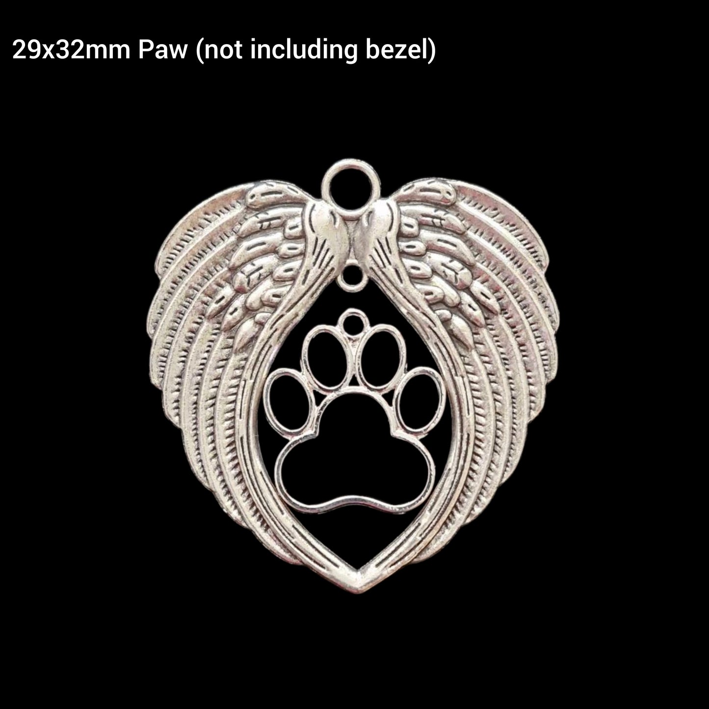 Cremation Ashes and/or Hair angel wings hanging ornament