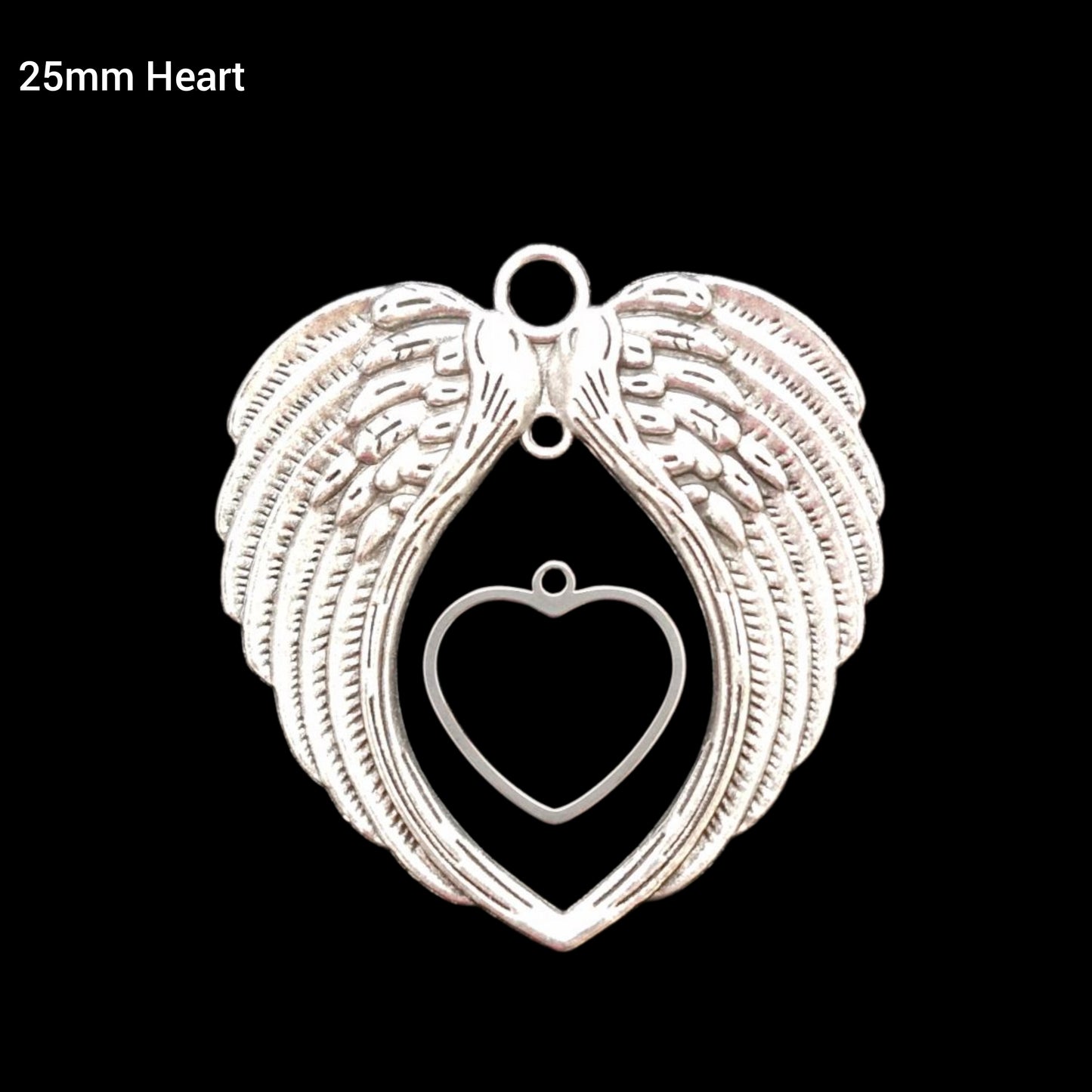 Cremation Ashes and/or Hair angel wings hanging ornament
