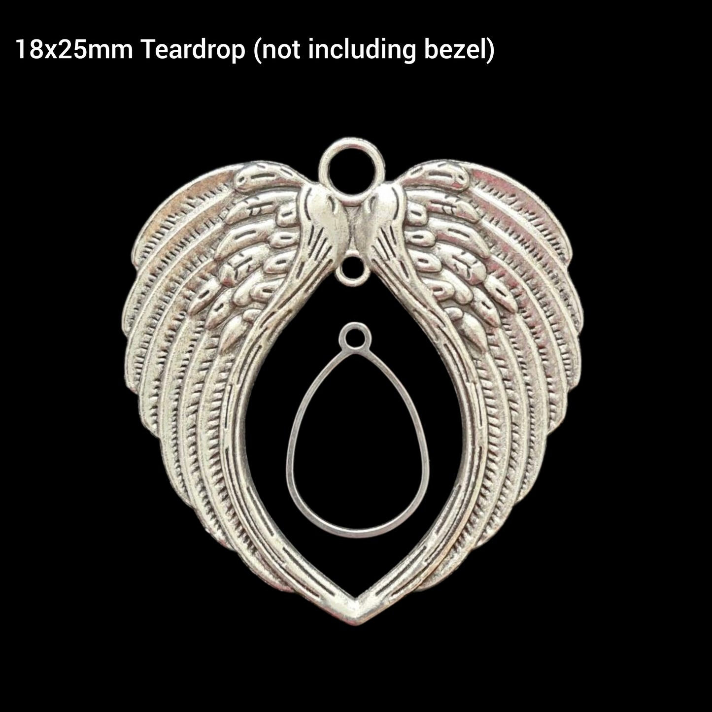 Cremation Ashes and/or Hair angel wings hanging ornament