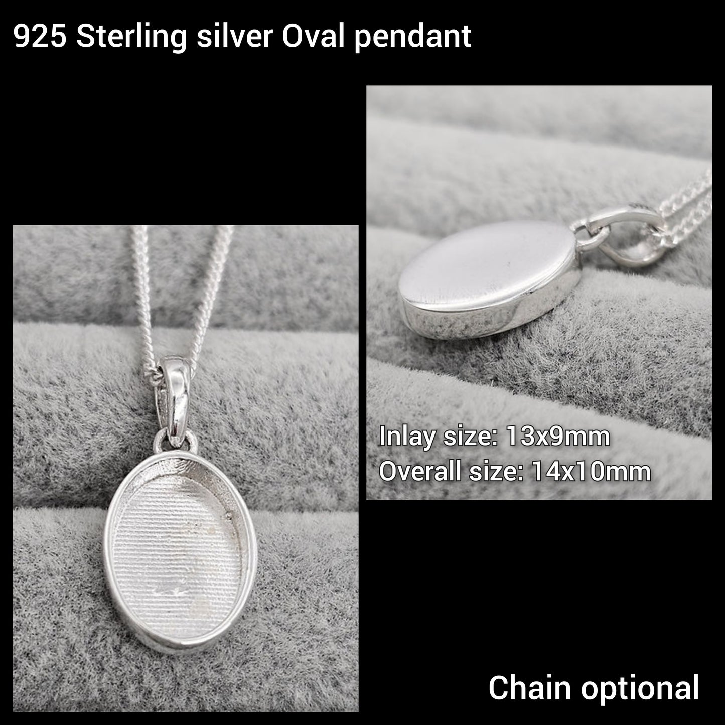 925 Sterling Silver Cremation Ashes and/or Hair Memorial Necklaces