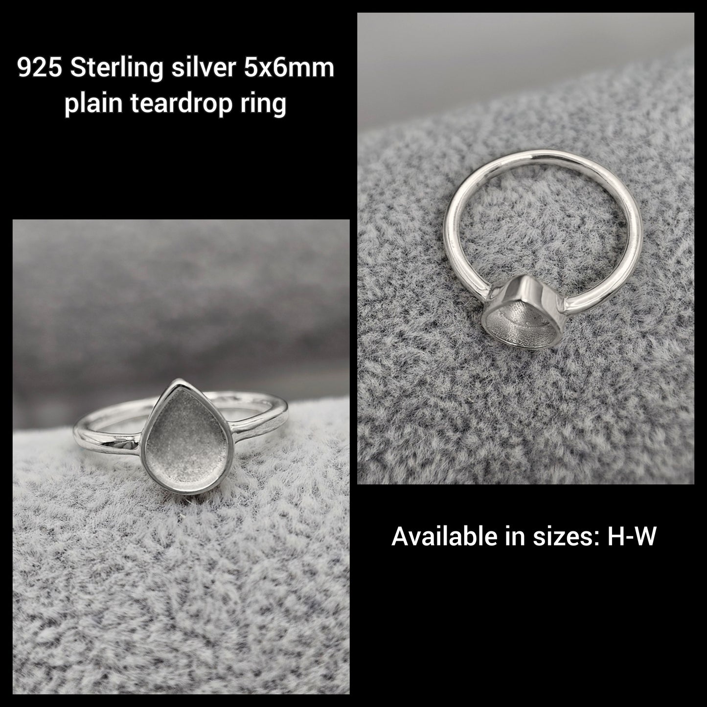 925 Sterling Silver Breastmilk and/or hair Ring Collection