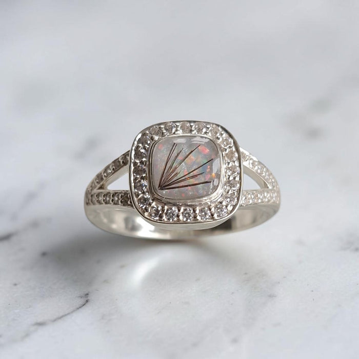 Split shank Cushion ring