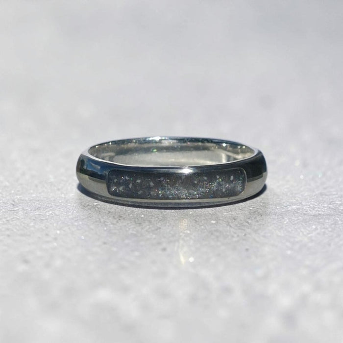 Slim part-channel ring - 925 sterling silver