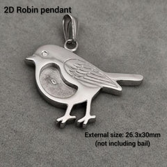 Little Robin pendant - 2D
