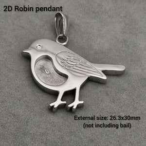 Little Robin pendant - 2D