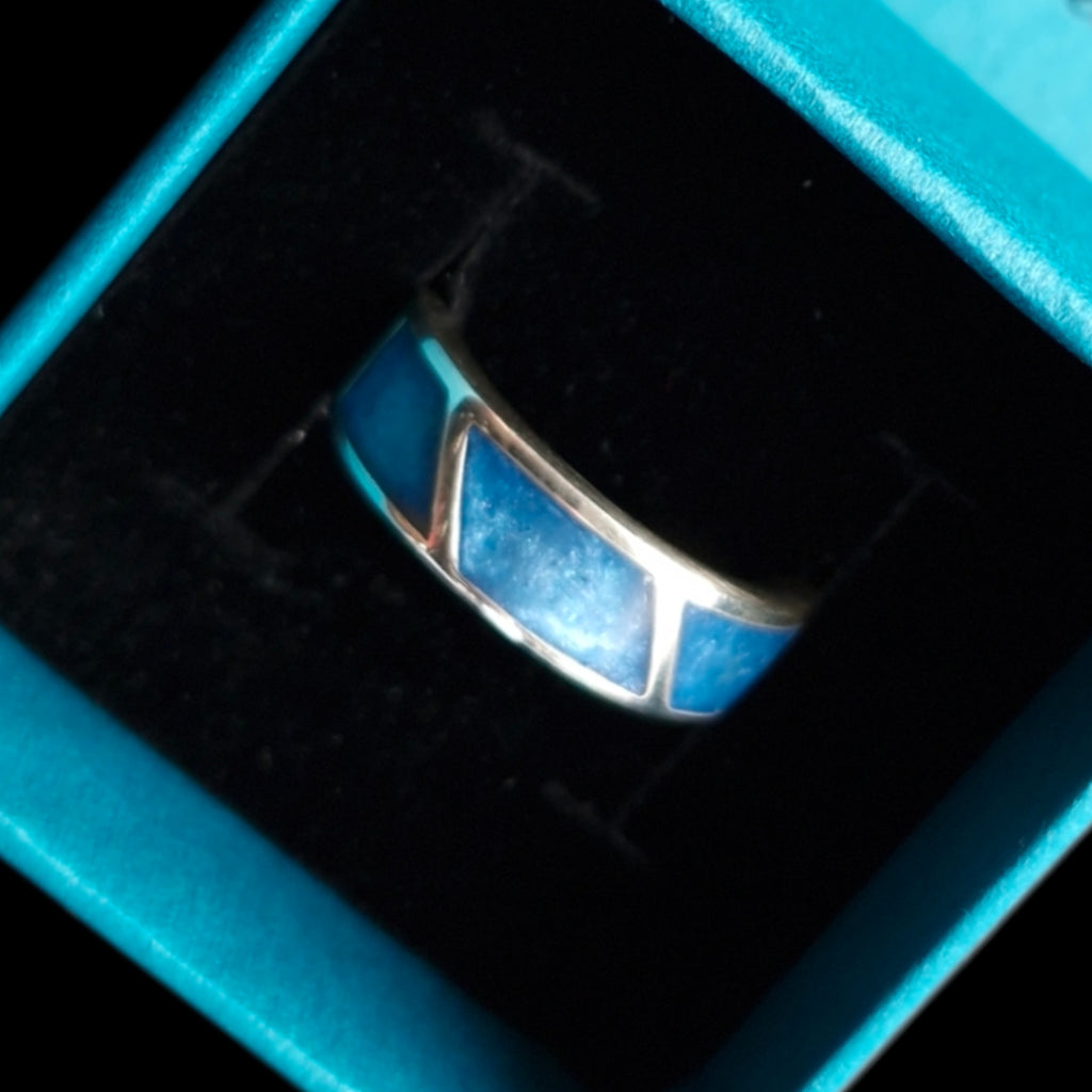 3 channel unisex ring - 925 sterling silver