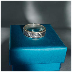 3 channel ring - 925 sterling silver