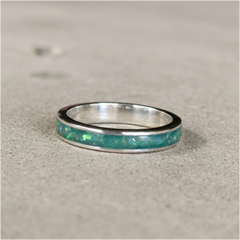 4mm width channel ring - Alternative metals