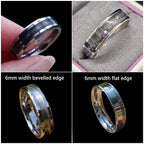 6mm width channel ring - Alternative metals