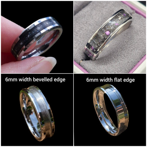 6mm width channel ring - Alternative metals
