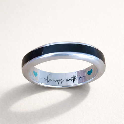 4mm width channel ring - 925 sterling silver