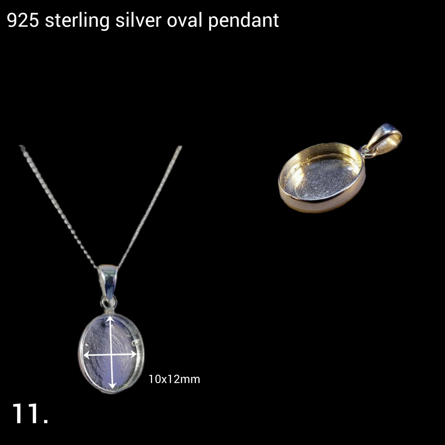 925 sterling silver breastmilk and cremation ashes oval necklace 