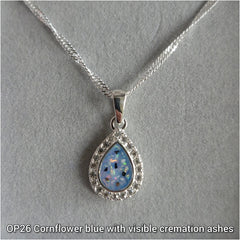 Halo teardrop pendant