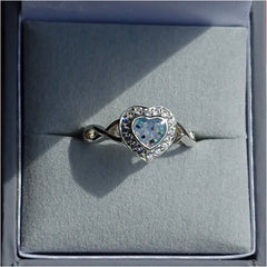 CZ Infinity Heart Ring