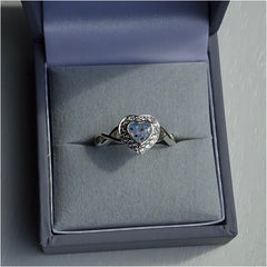 CZ Infinity Heart Ring