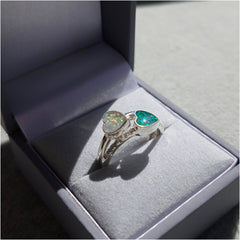 Double heart ring
