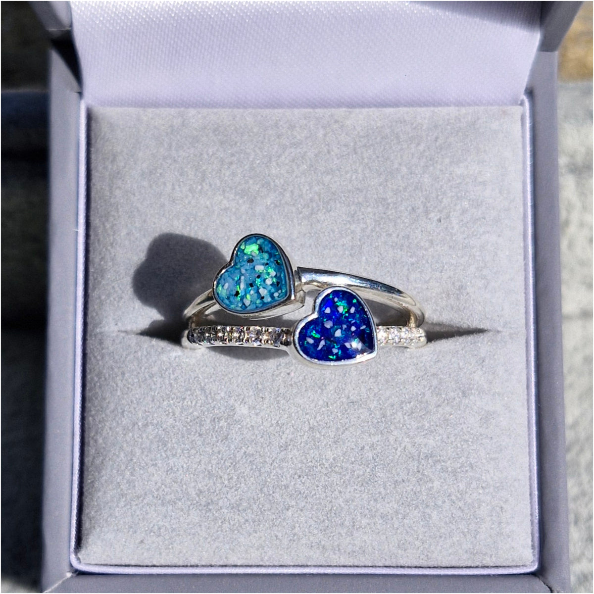 Double heart ring