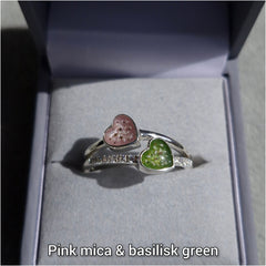 Double heart ring