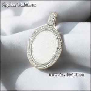 Enchanted ellipse pendant
