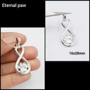 Eternal paw pendant