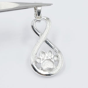 Eternal paw pendant