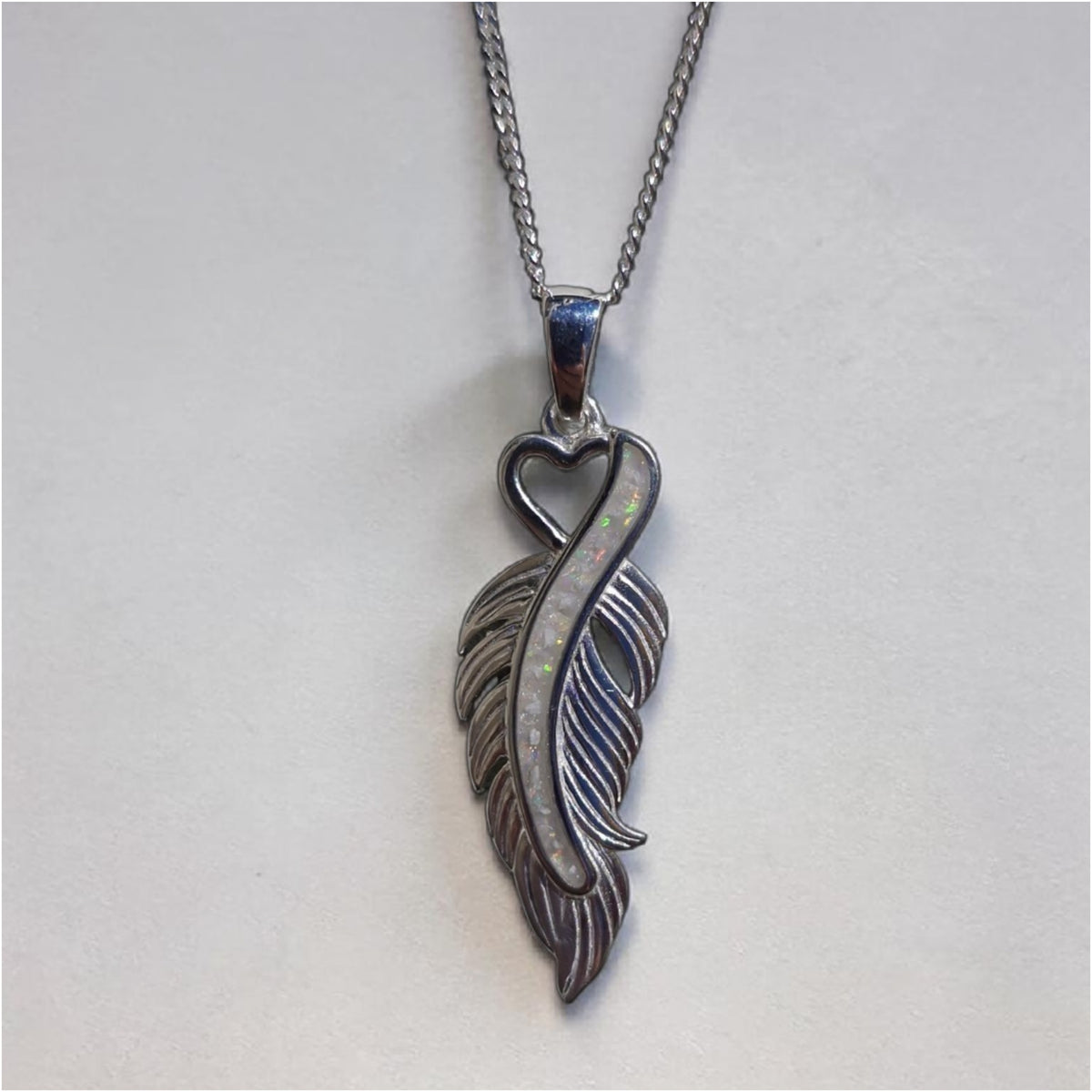 Feather Heart Pendant