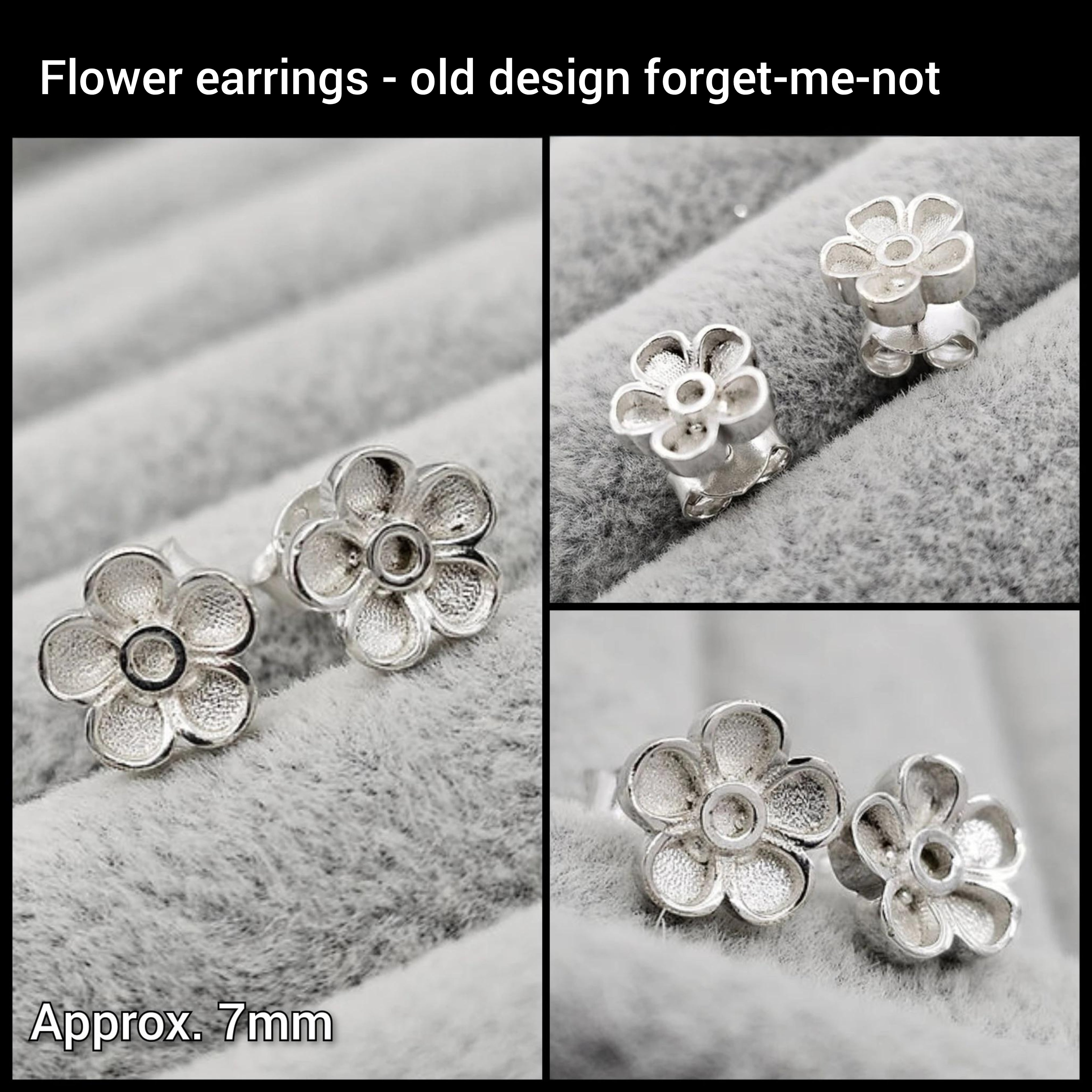 Flower earrings (old design forget-me-not)