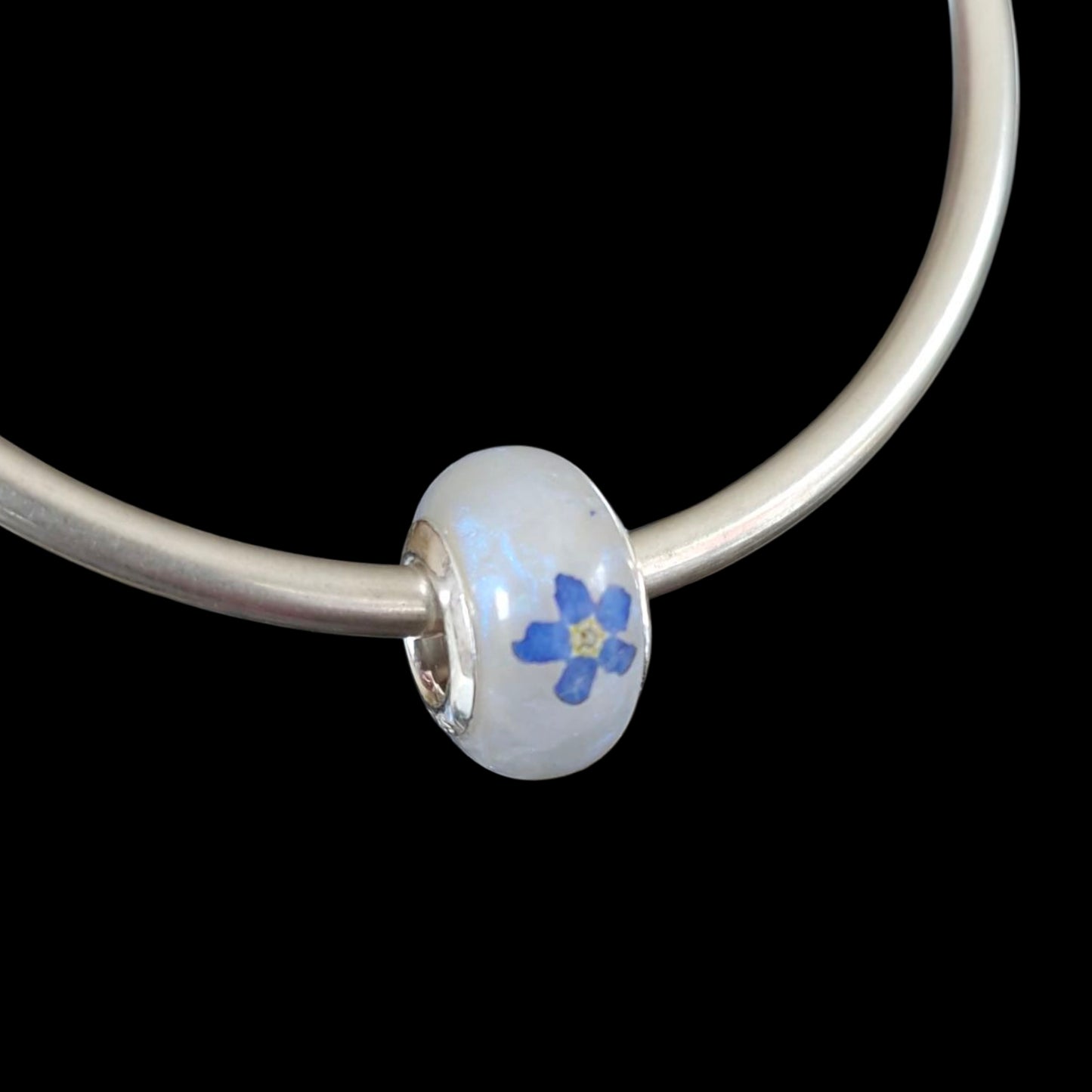 Breastmilk Bracelet Bead with 925 Sterling Silver Cores