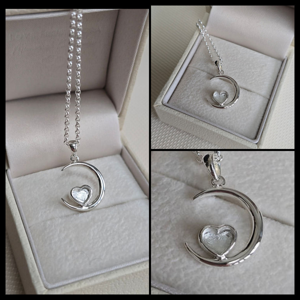 Crescent of love pendant