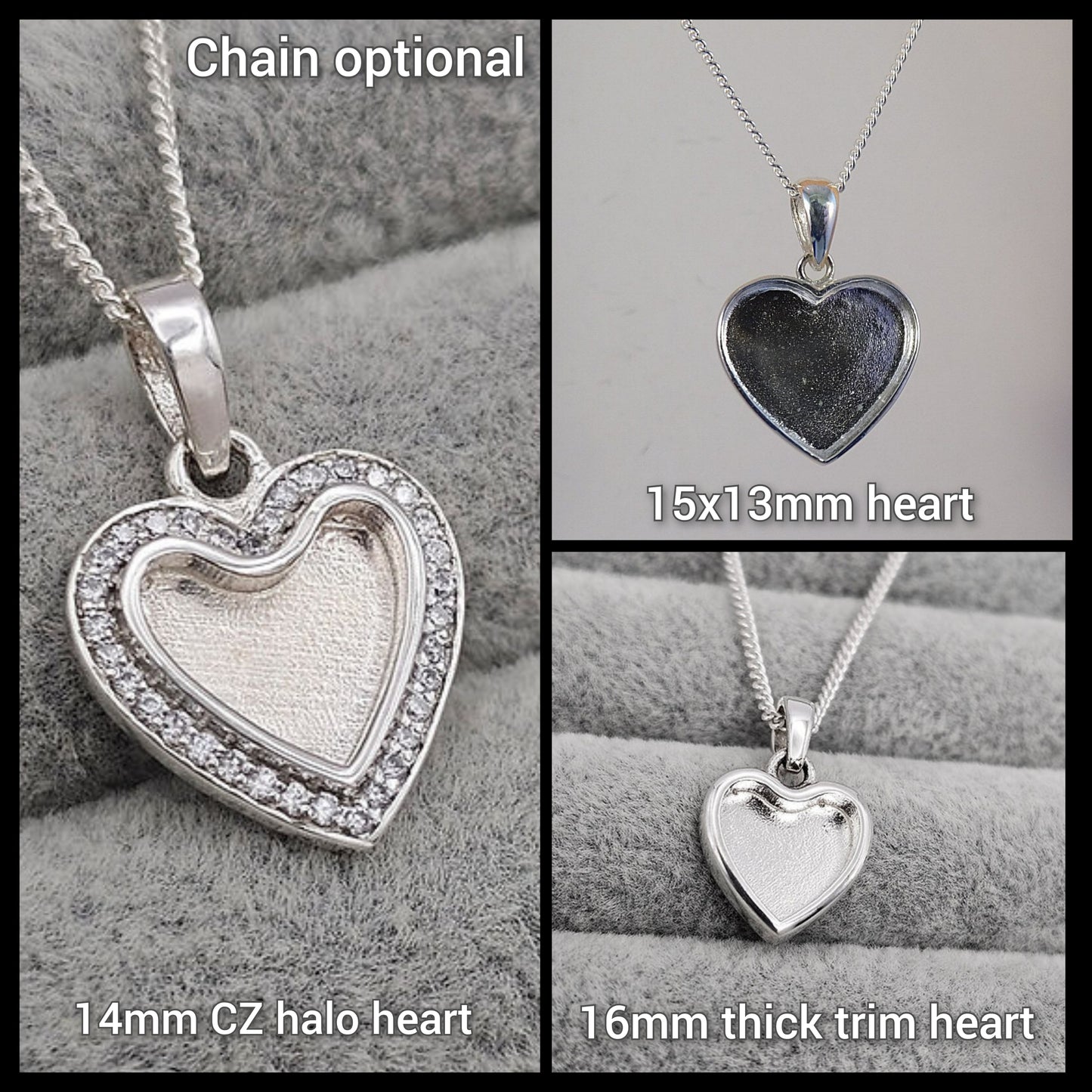 925 Sterling Silver Cremation Ashes and/or Hair Memorial Necklaces