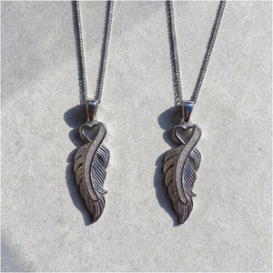 Feather Heart Pendant