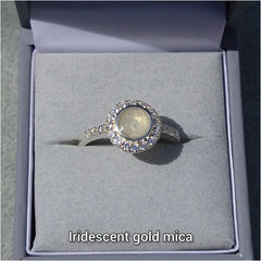 CZ Halo round ring