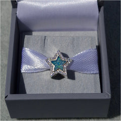 CZ Halo Star bracelet charm