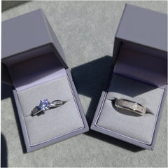 Aurora Solitaire ring - Stainless Steel