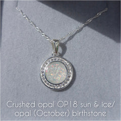 Halo round pendant
