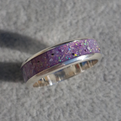 Wide channel ring - 925 sterling silver