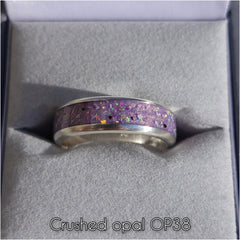 Wide channel ring - 925 sterling silver