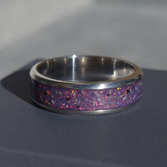 Wide channel ring - 925 sterling silver