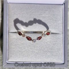 Marquise wishbone ring