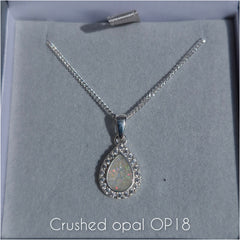 Halo teardrop pendant