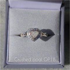 CZ Infinity Heart Ring