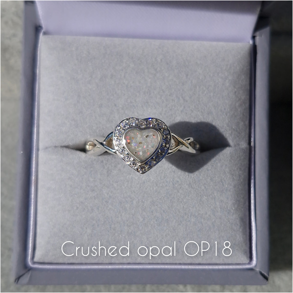CZ Infinity Heart Ring