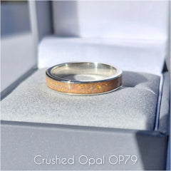 4mm width channel ring - 925 sterling silver