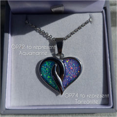 Crossover heart pendant